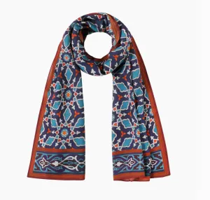 Farabi Scarf - Blue & White
