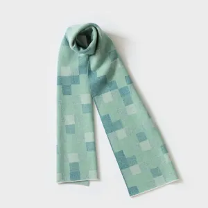 Faro Scarf - North Sea and Eggshell