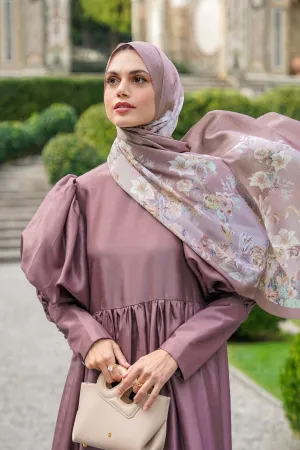 Farra Satin Shawl - Iris