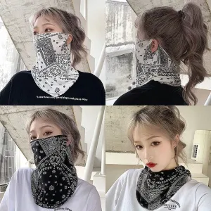 Fashion Punk Sunscreen Mask For Men Women Summer Face Neck UV Protection Ear Scarf Hip Hop Outdoor Sports Cycling Bandana Scarfs