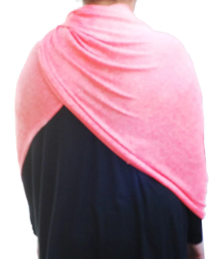 Fashion Scarf Infinity Shawl Heather Coral One Size