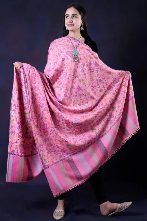 Fast Pink Kani Jamawar Pashmina Shawl