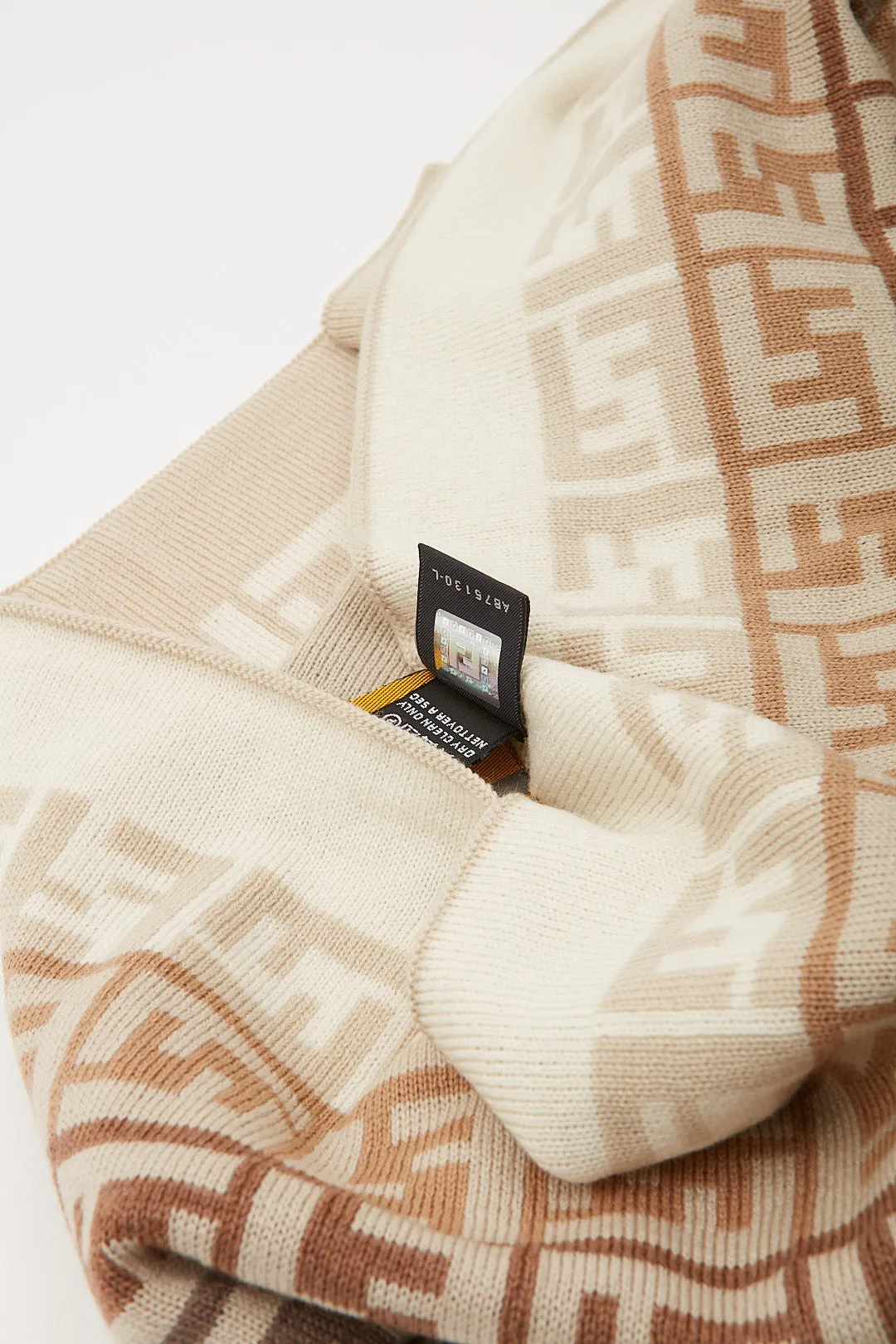 Fendi Zucca Print Wool Scarf