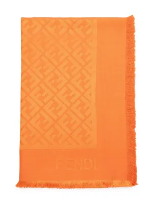 Ff wool and silk scarf