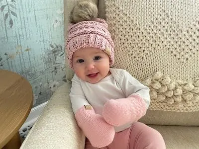 Fleece Lined Baby Mittens by Funky Junque