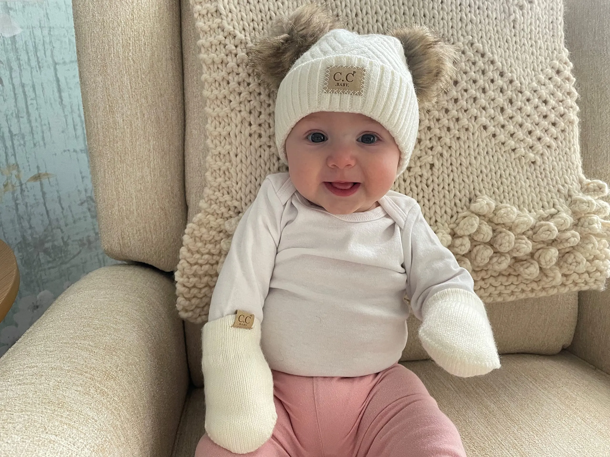 Fleece Lined Baby Mittens by Funky Junque