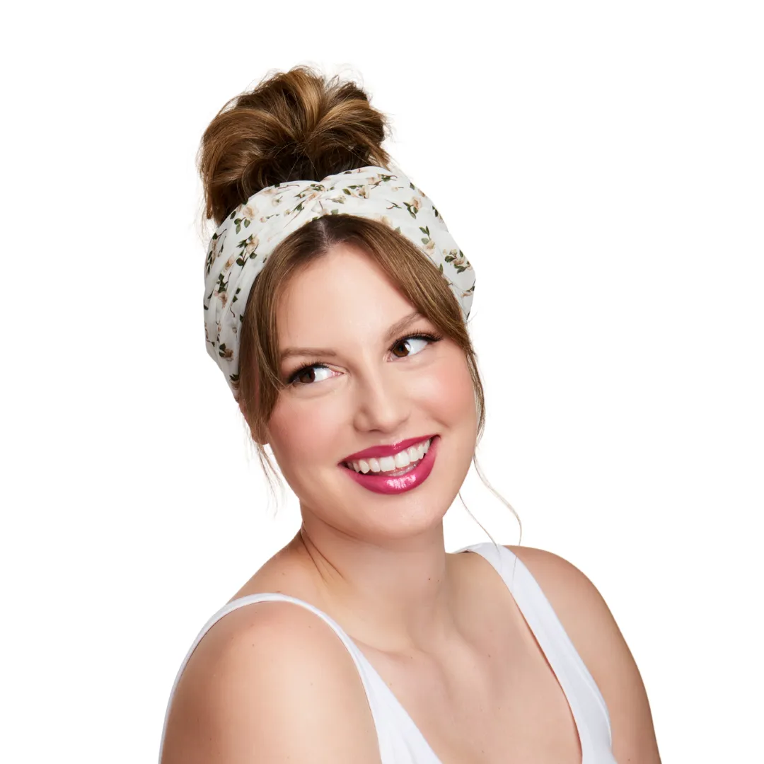 Floral Collection Poppy Twist Headwrap