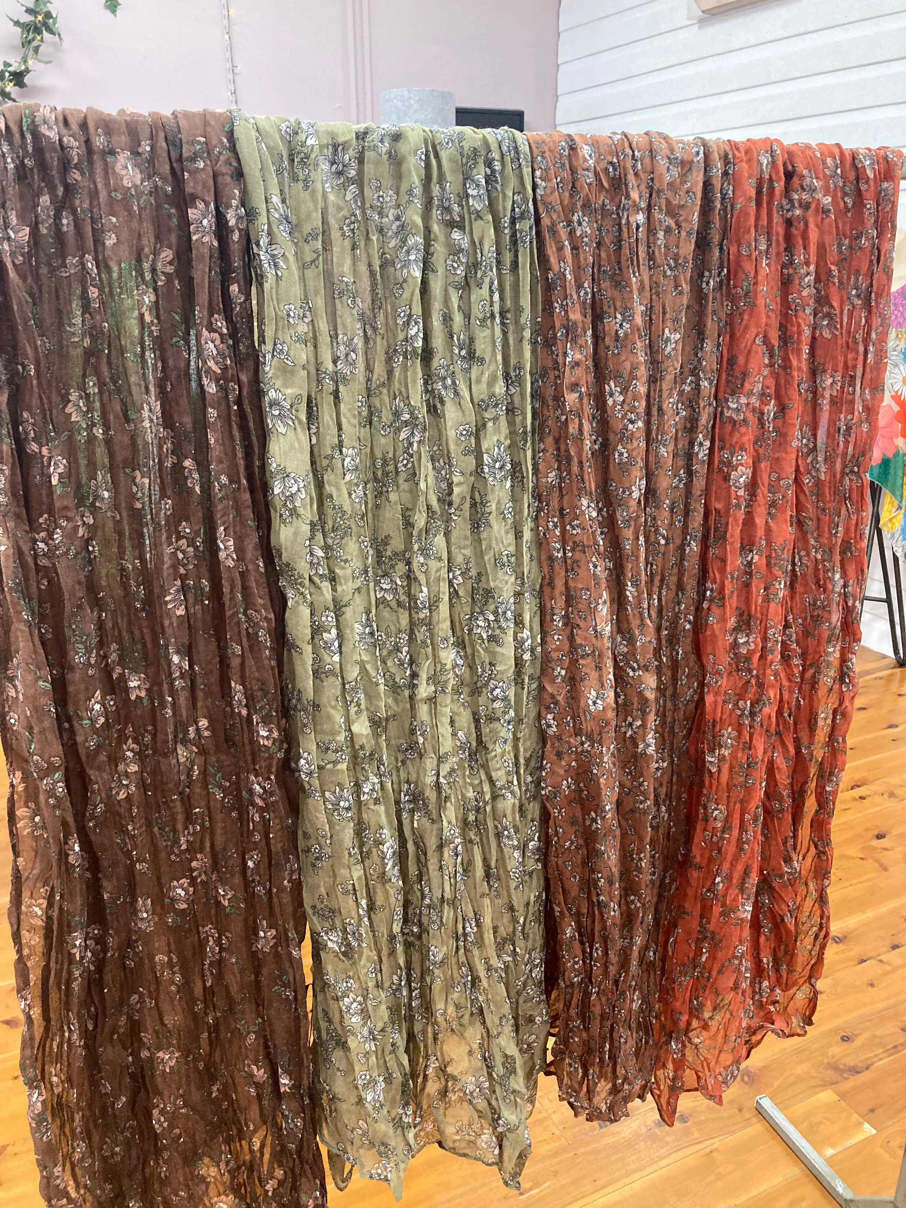 Floral Cotton Scarves