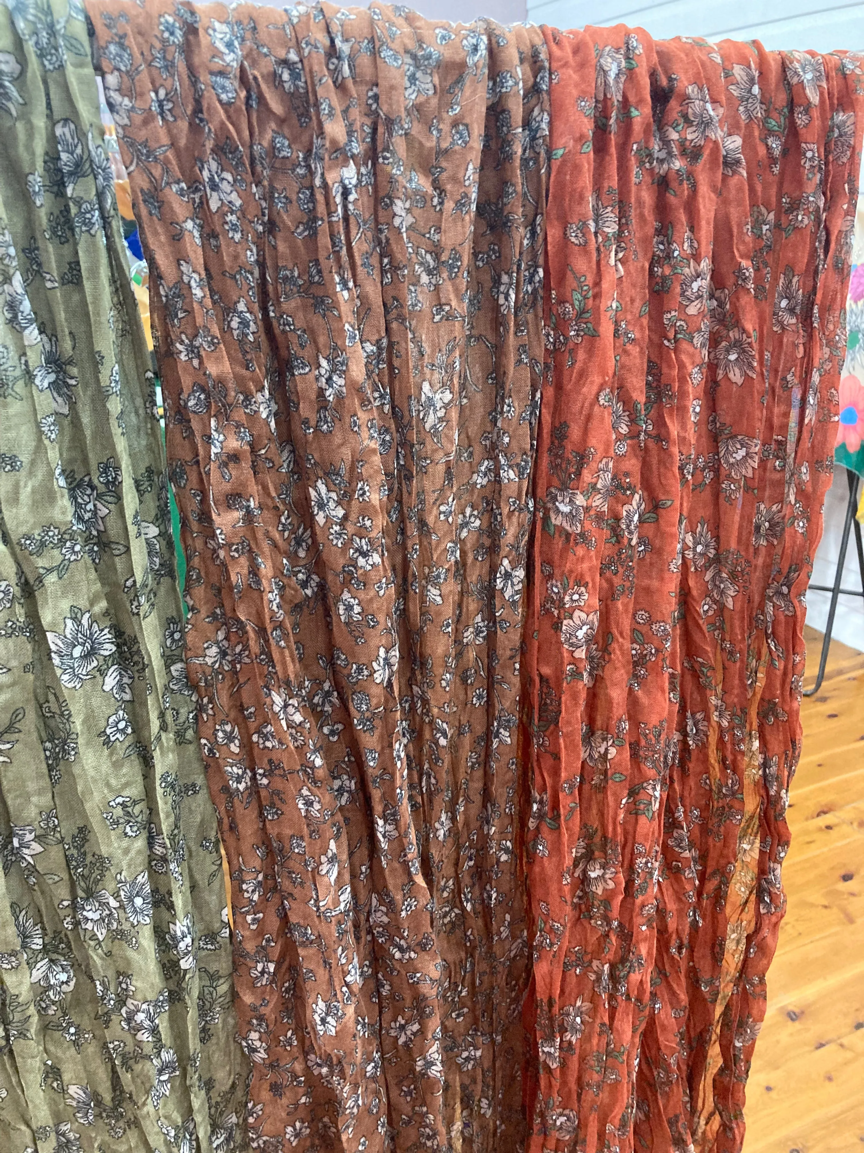 Floral Cotton Scarves