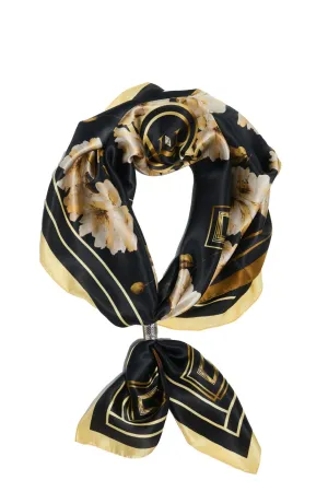 Floral Elegance Luxury Silk Scarf