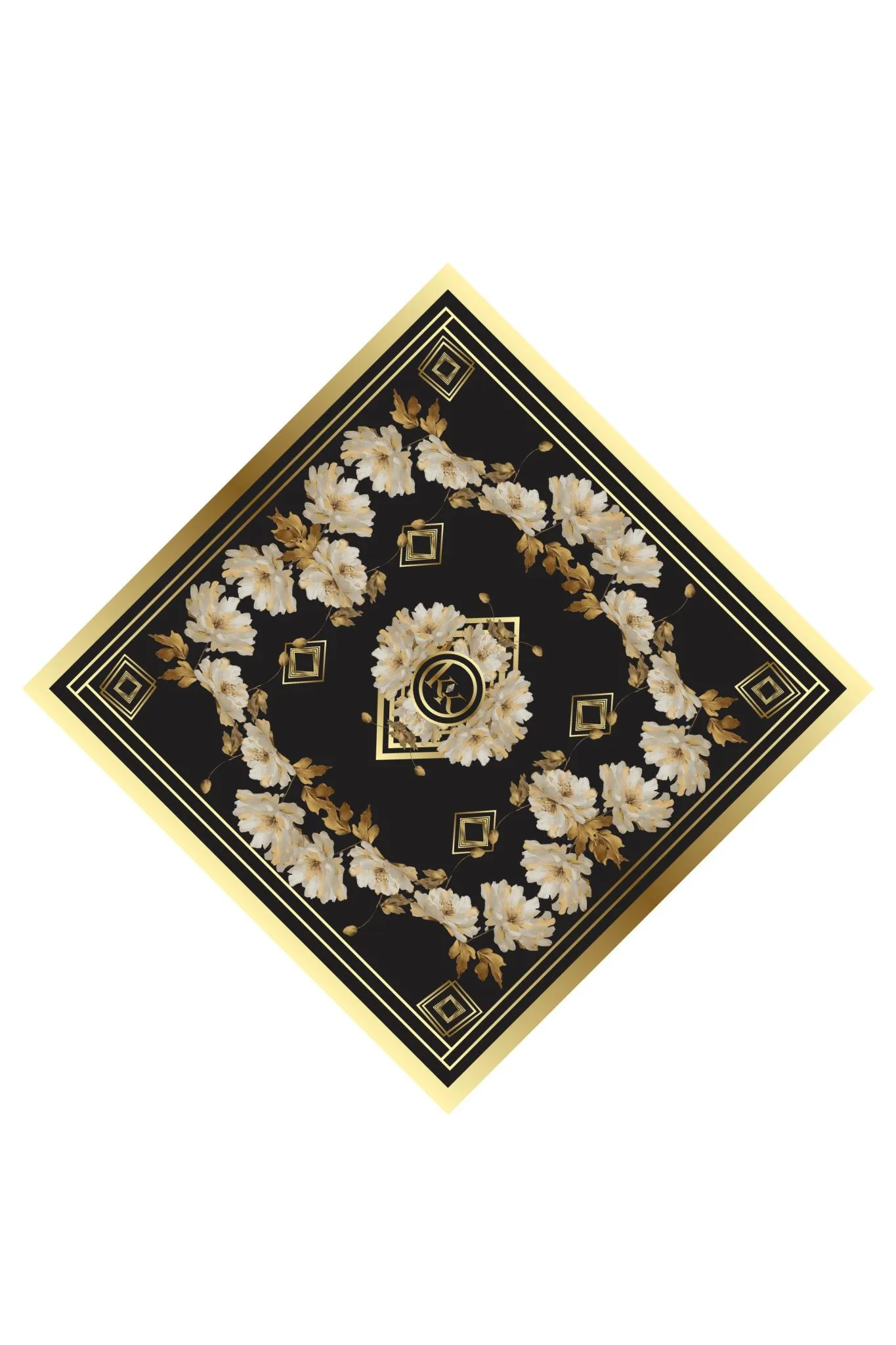 Floral Elegance Luxury Silk Scarf