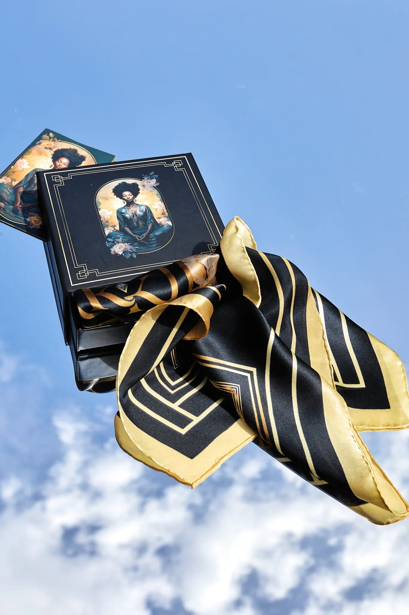 Floral Elegance Luxury Silk Scarf