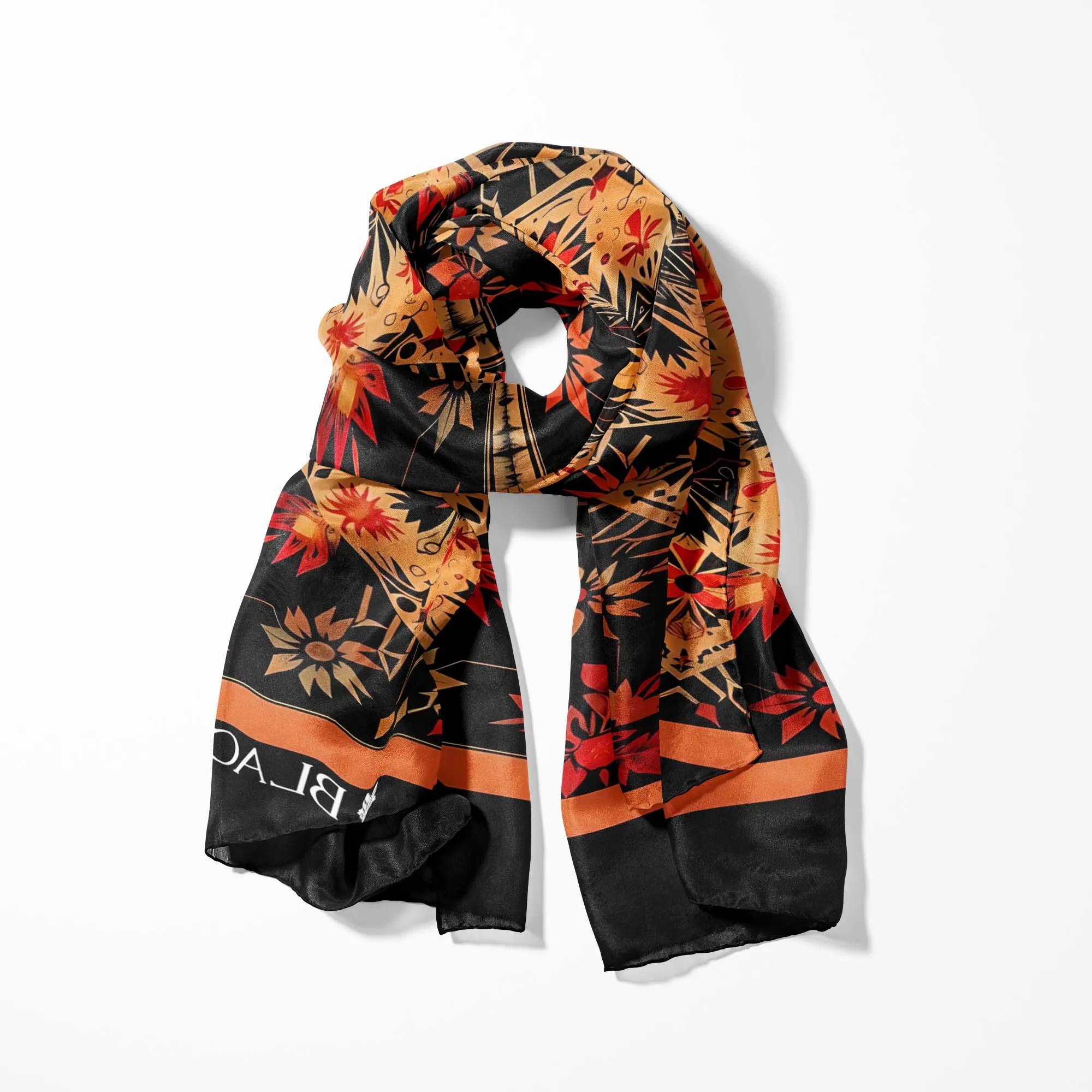 FLORAL ETHNIC ORIENTAL MEN SCARF - PREMIUM COLLECTION