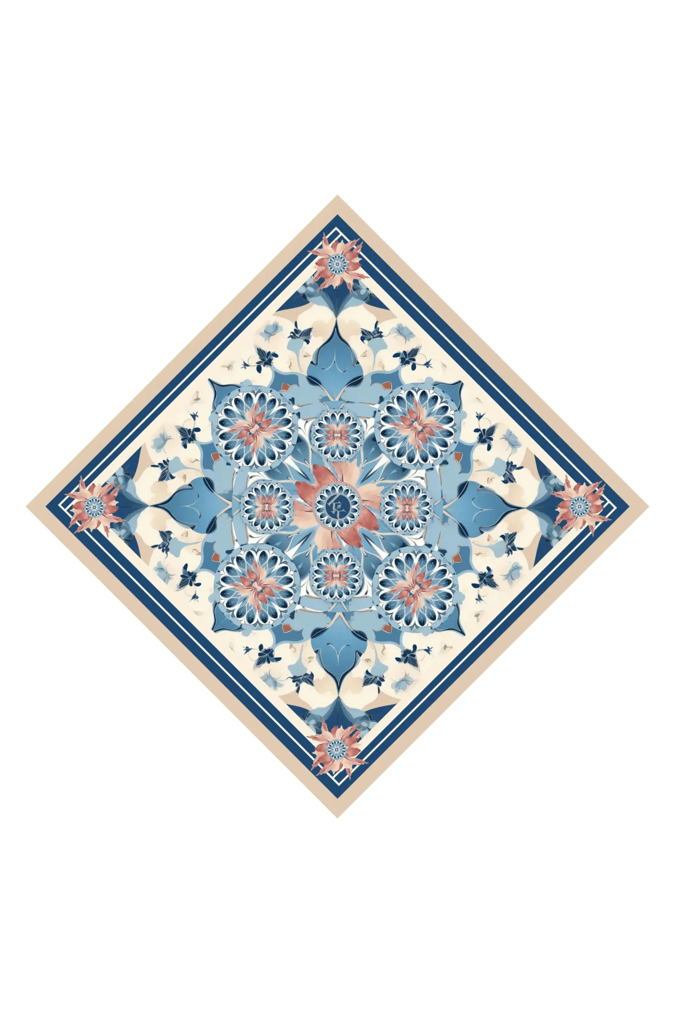 Floral Harmony Luxury Silk Scarf
