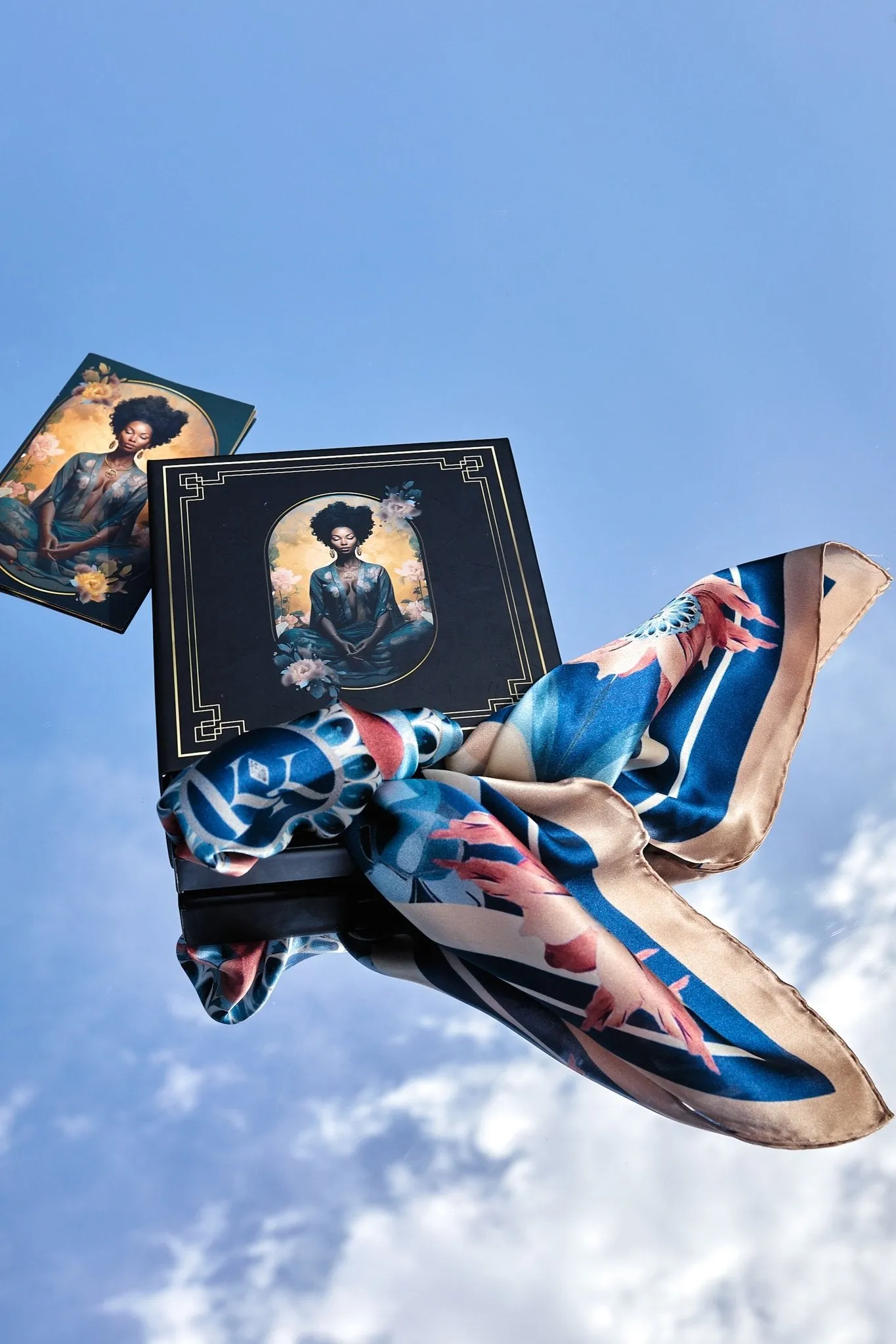 Floral Harmony Luxury Silk Scarf