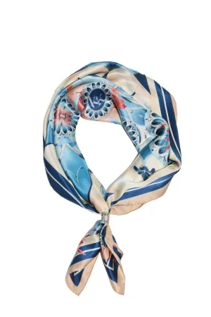 Floral Harmony Luxury Silk Scarf