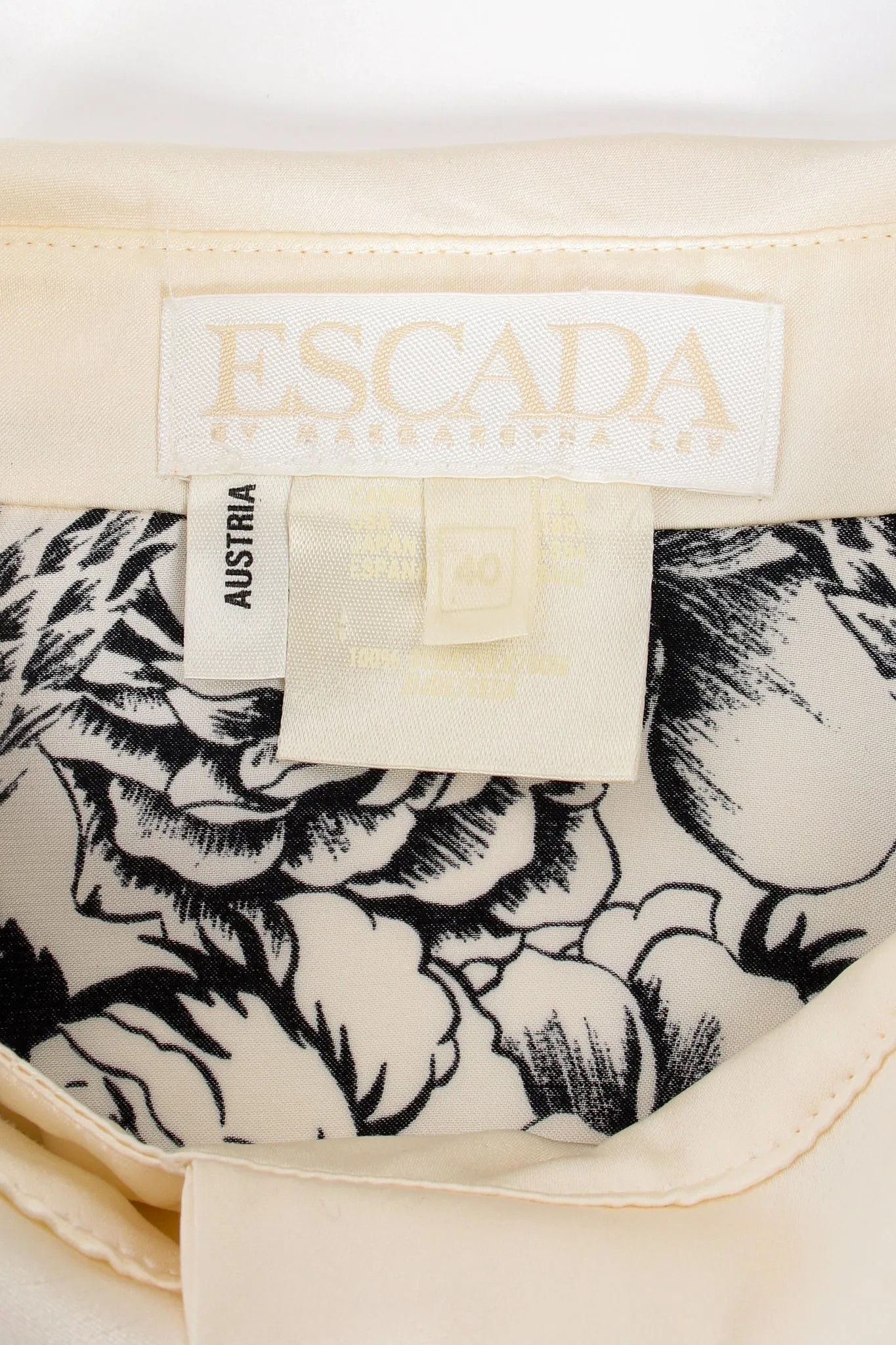 Floral Mantilla Tassel Print Shirt