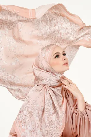 Florescent Satin Shawl - Tulip
