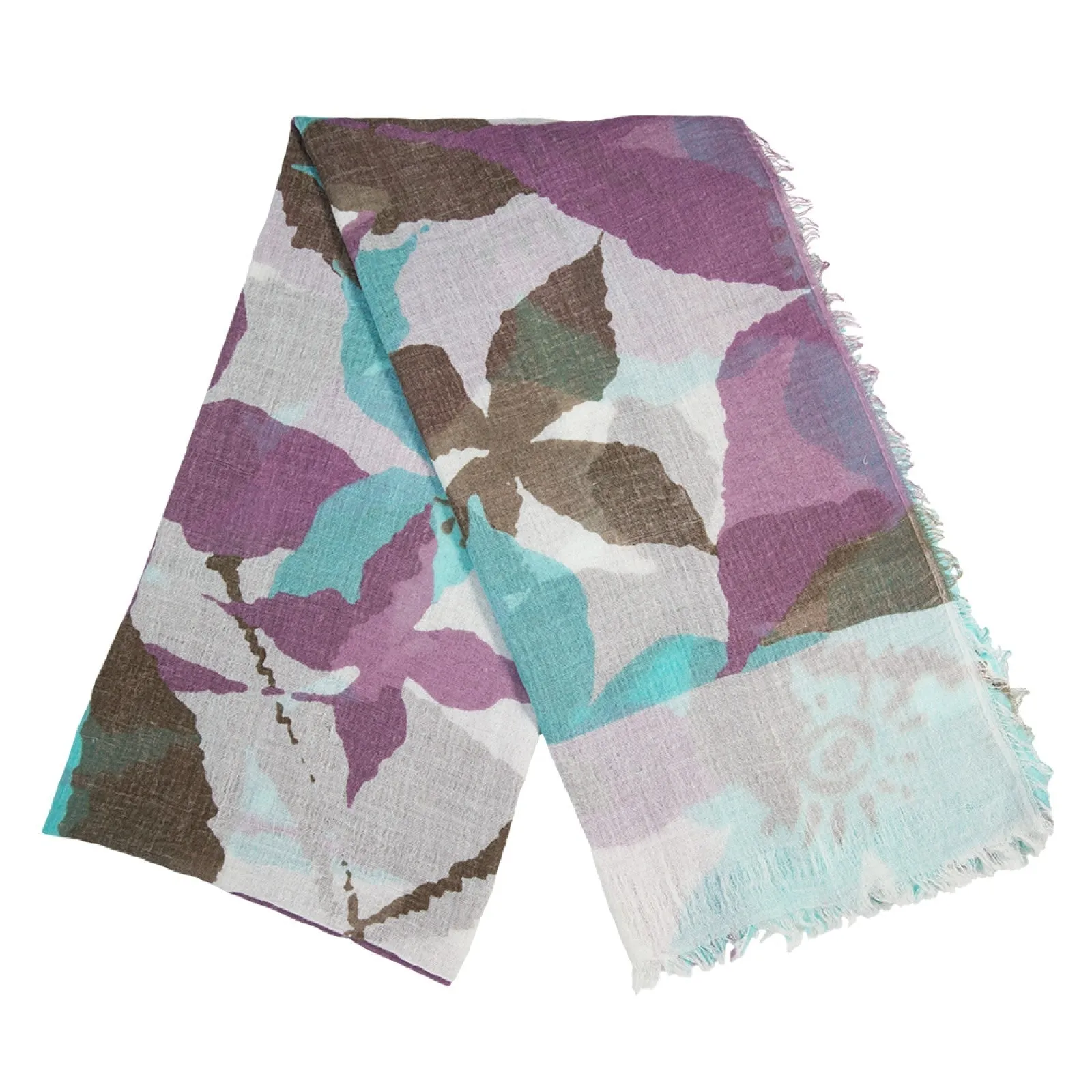 Flower and Leaves design Summer Light Scarves ( 5 Colors)