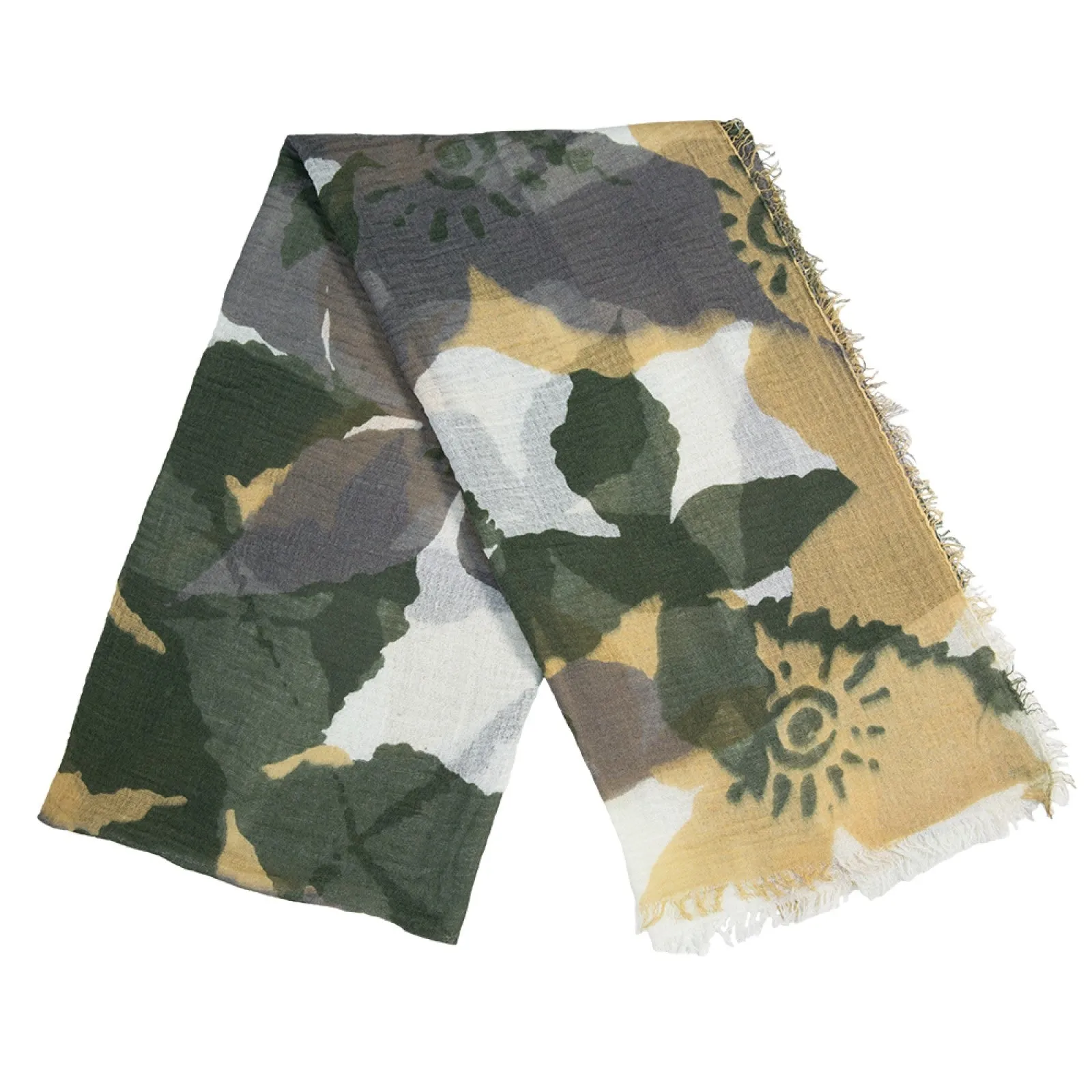 Flower and Leaves design Summer Light Scarves ( 5 Colors)
