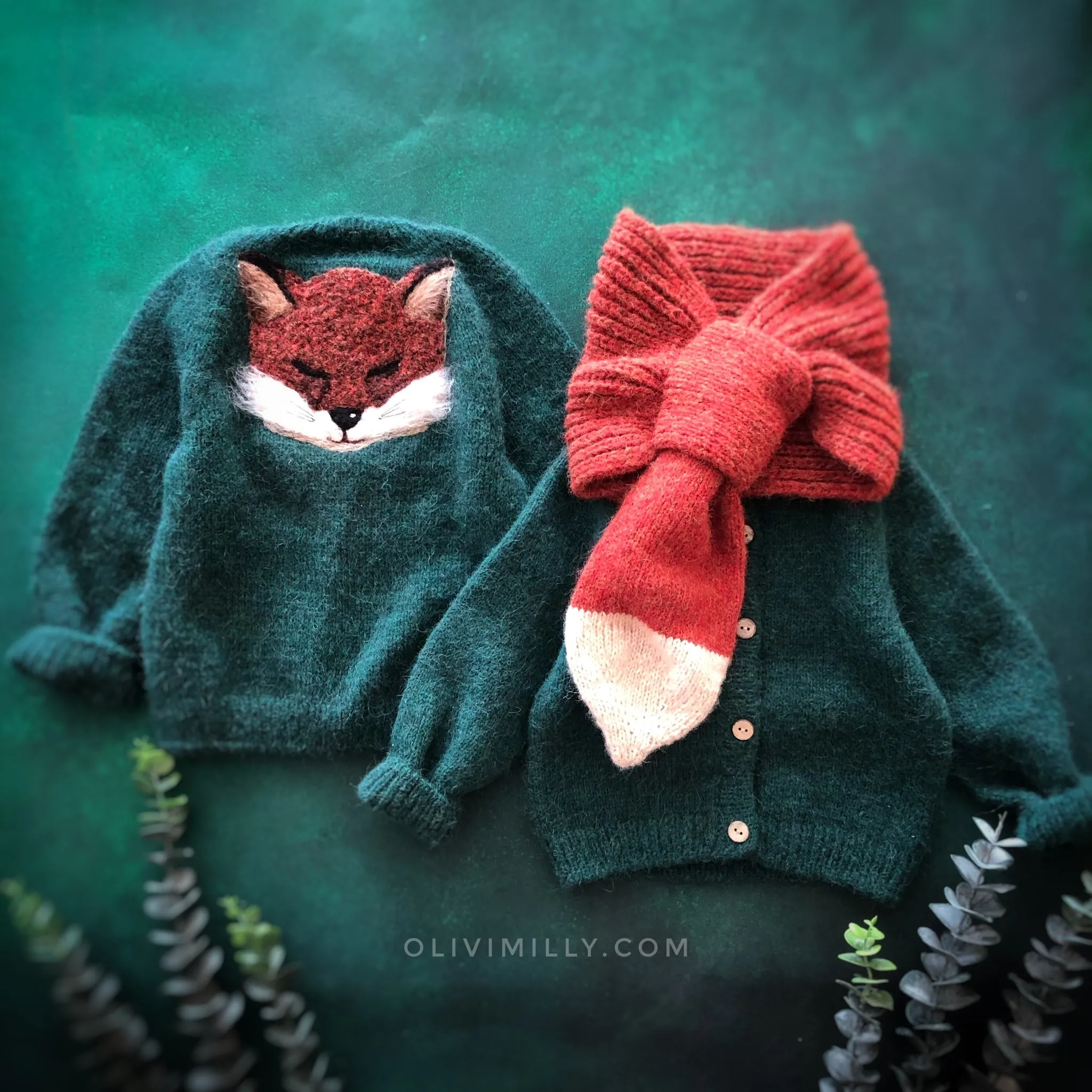 Foxy Tale scarf | Red-orange