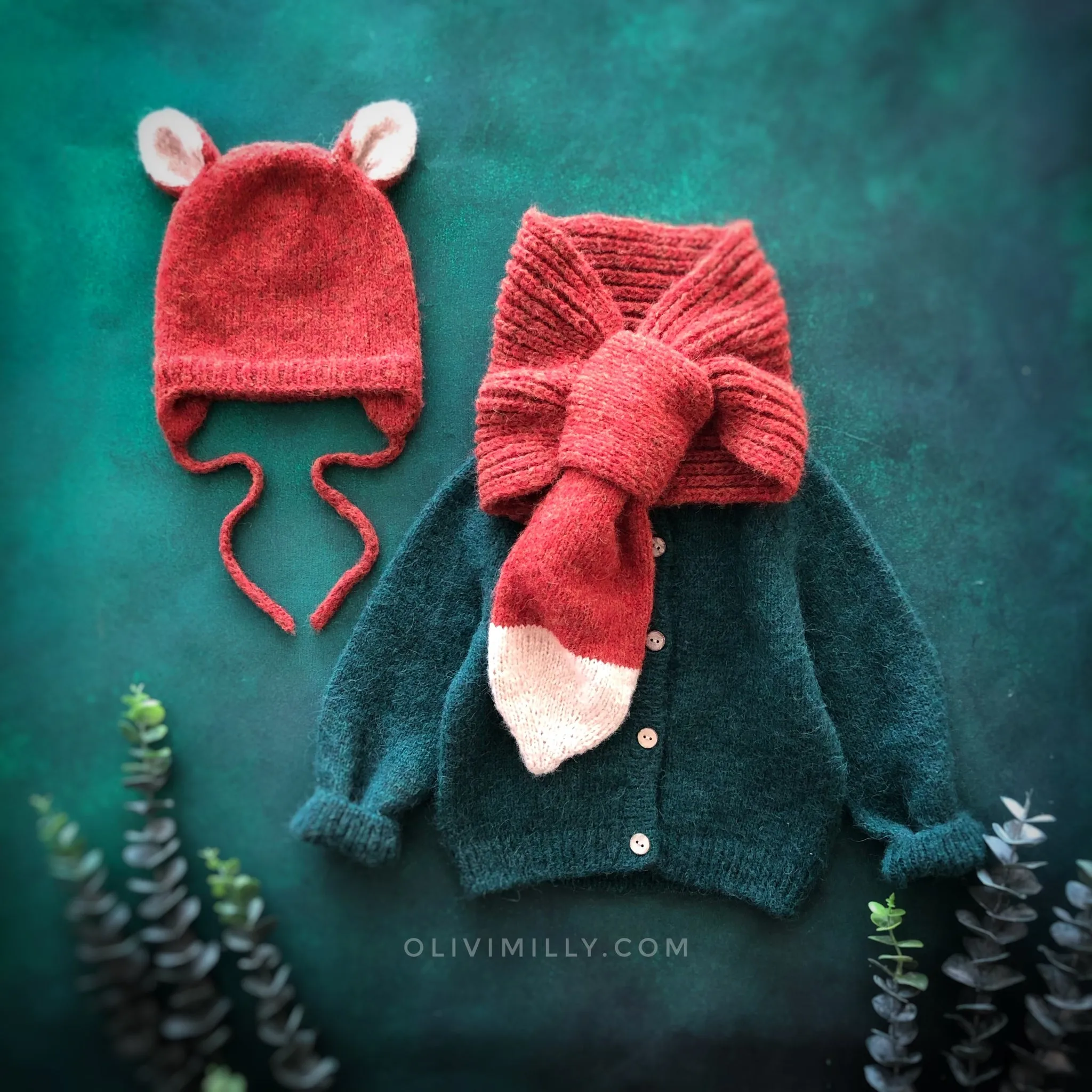 Foxy Tale scarf | Red-orange