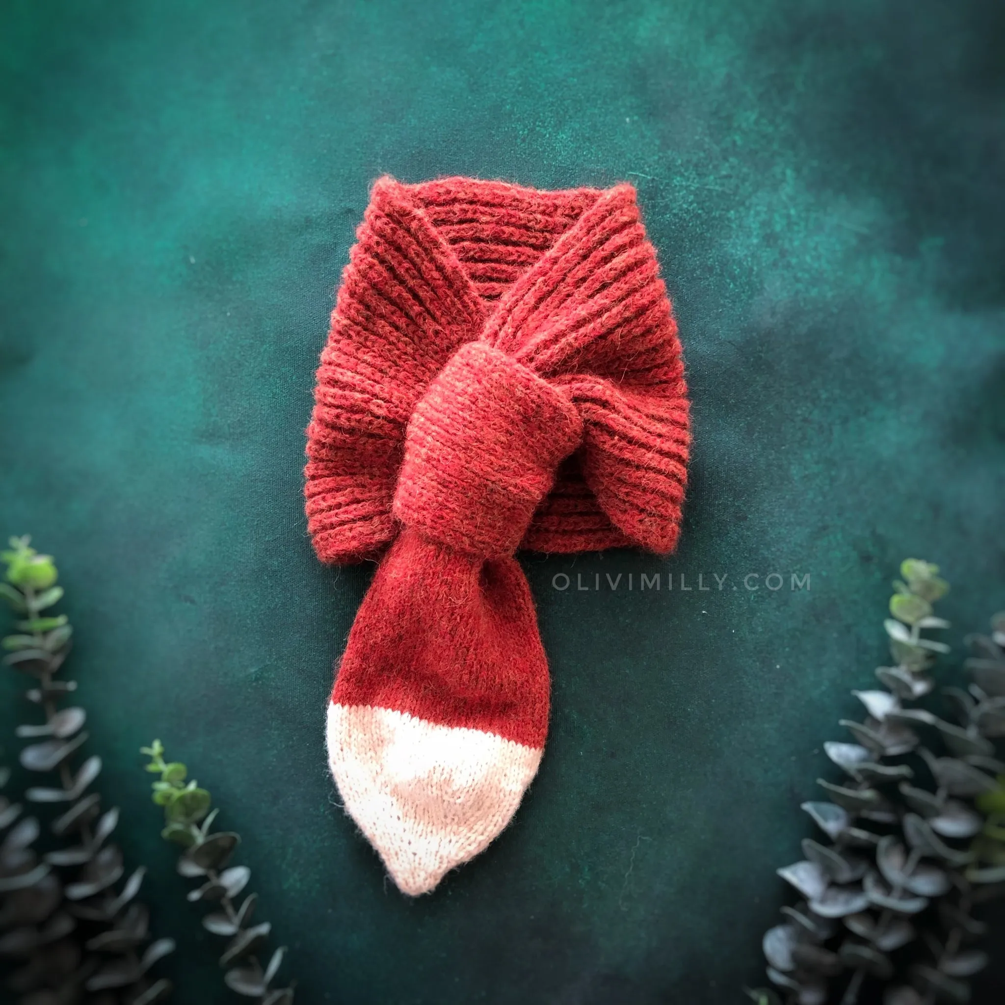 Foxy Tale scarf | Red-orange
