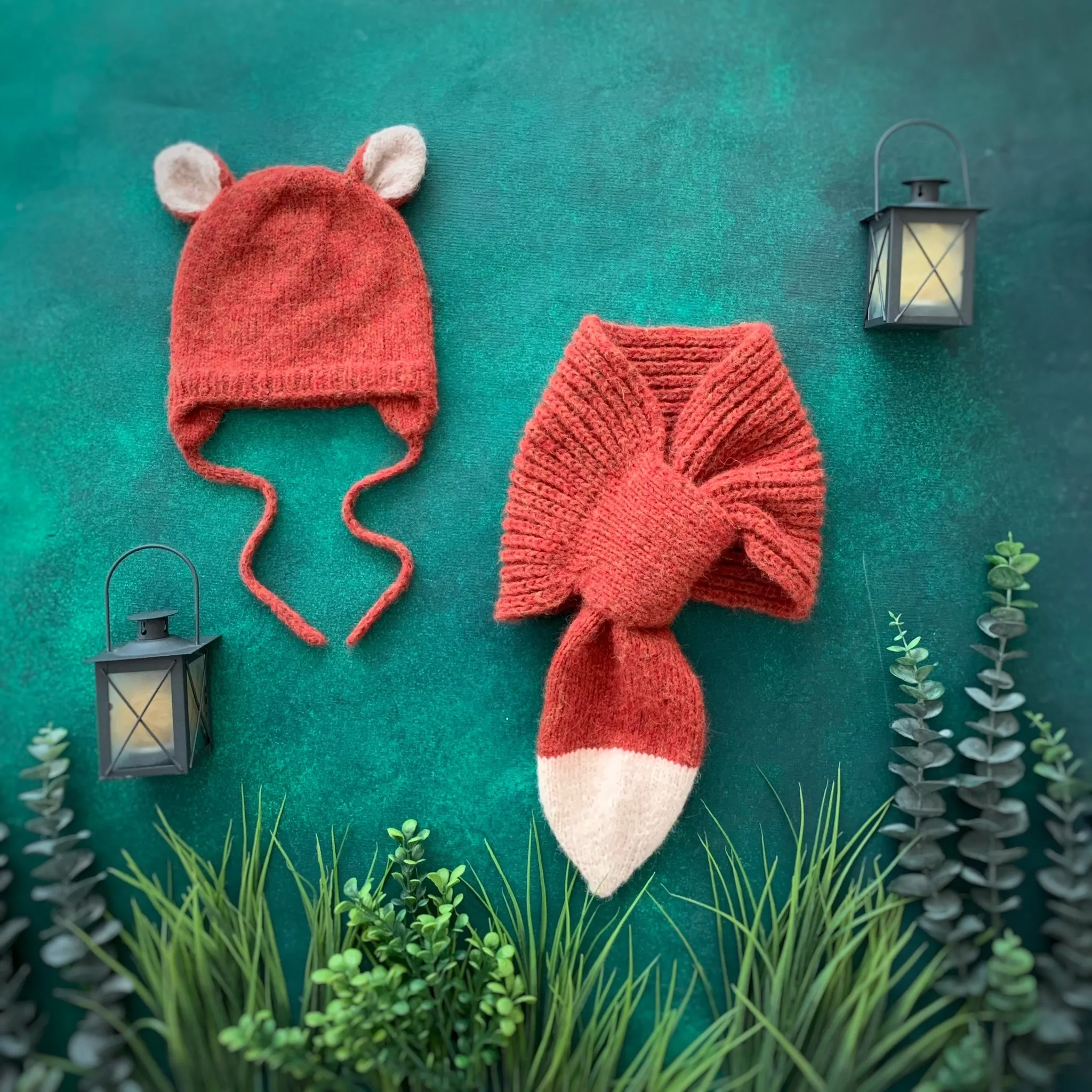 Foxy Tale scarf | Red-orange