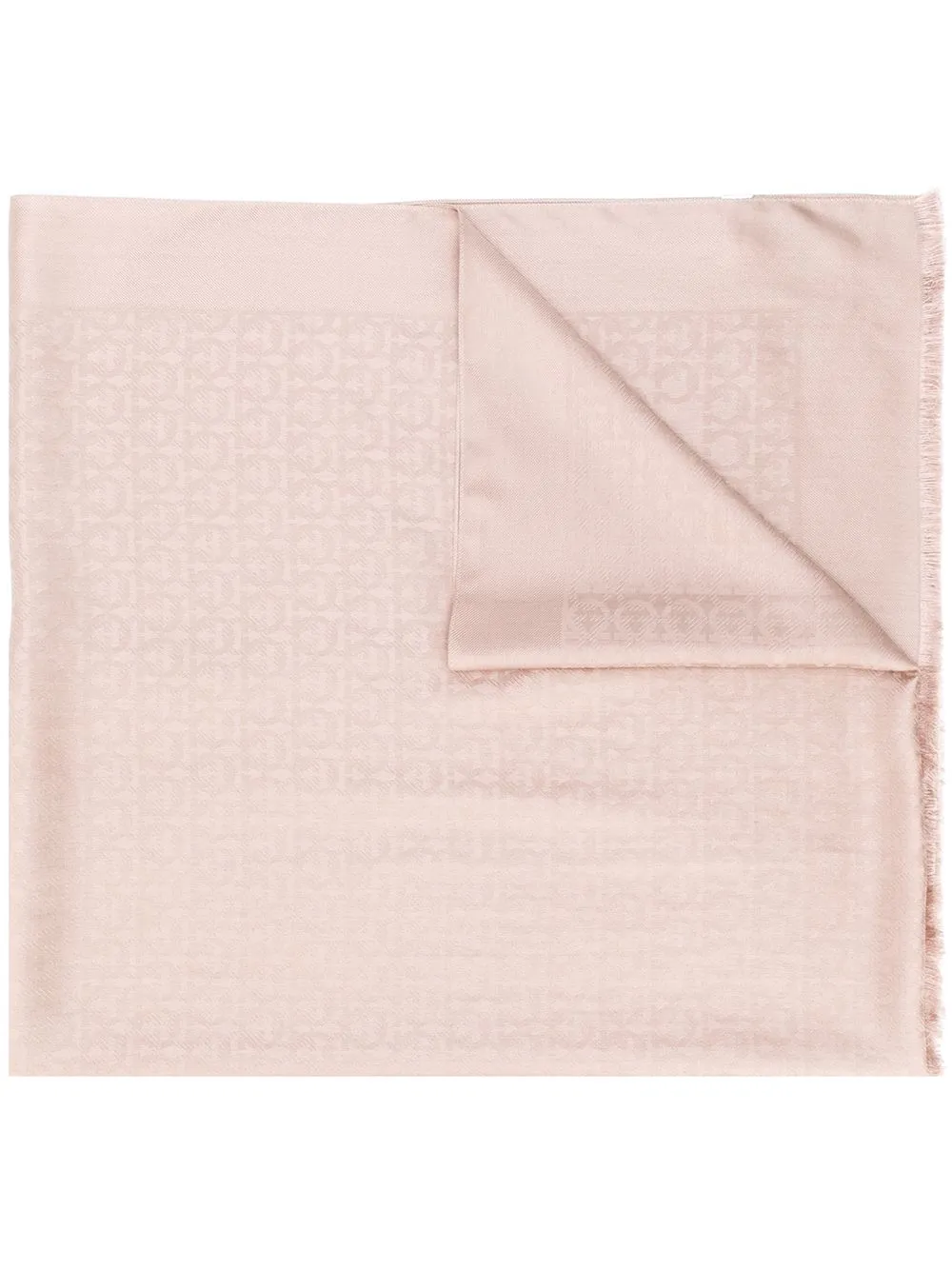 Gancini silk and wool stole