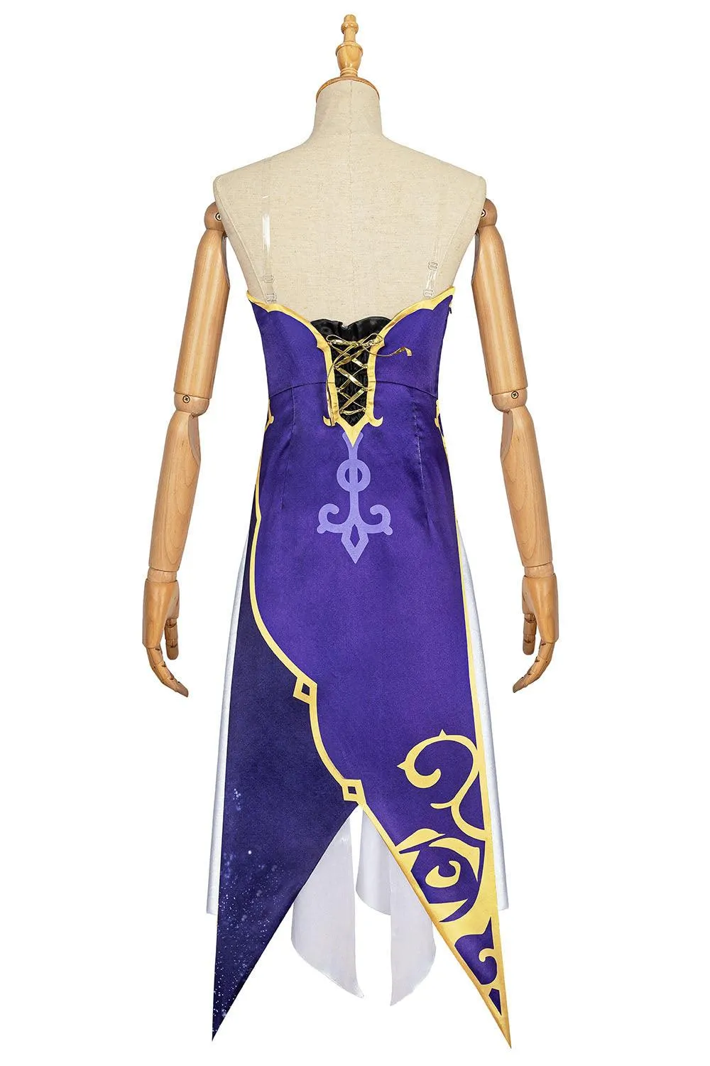 Genshin Impact Lisa Witch of Purple Rose Cosplay Costume Librarian Sexy Dress