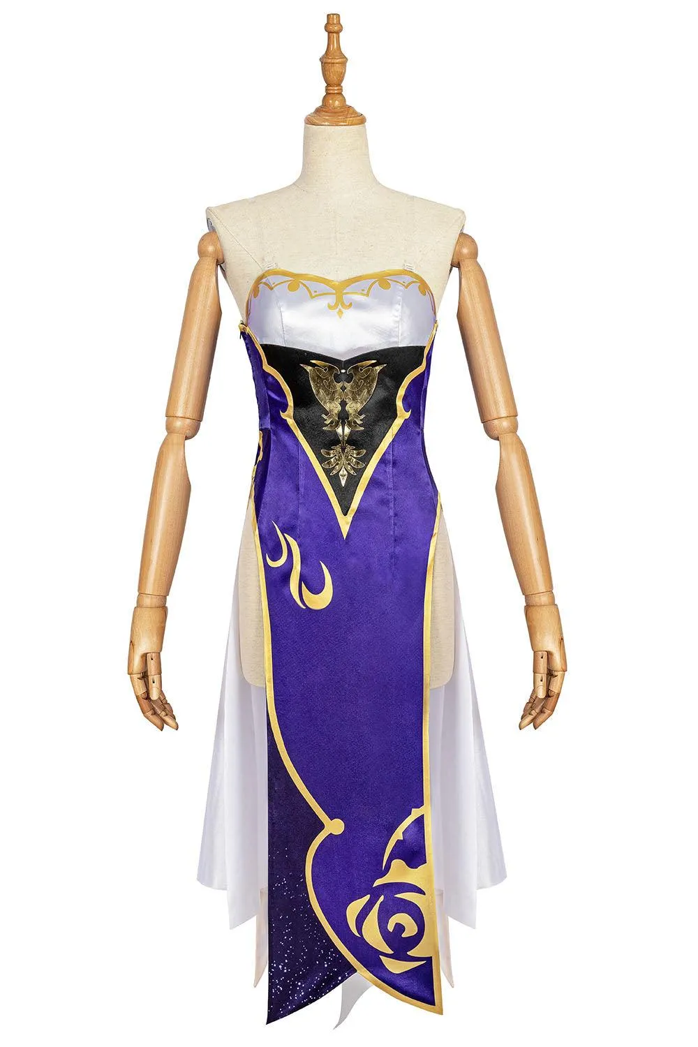 Genshin Impact Lisa Witch of Purple Rose Cosplay Costume Librarian Sexy Dress