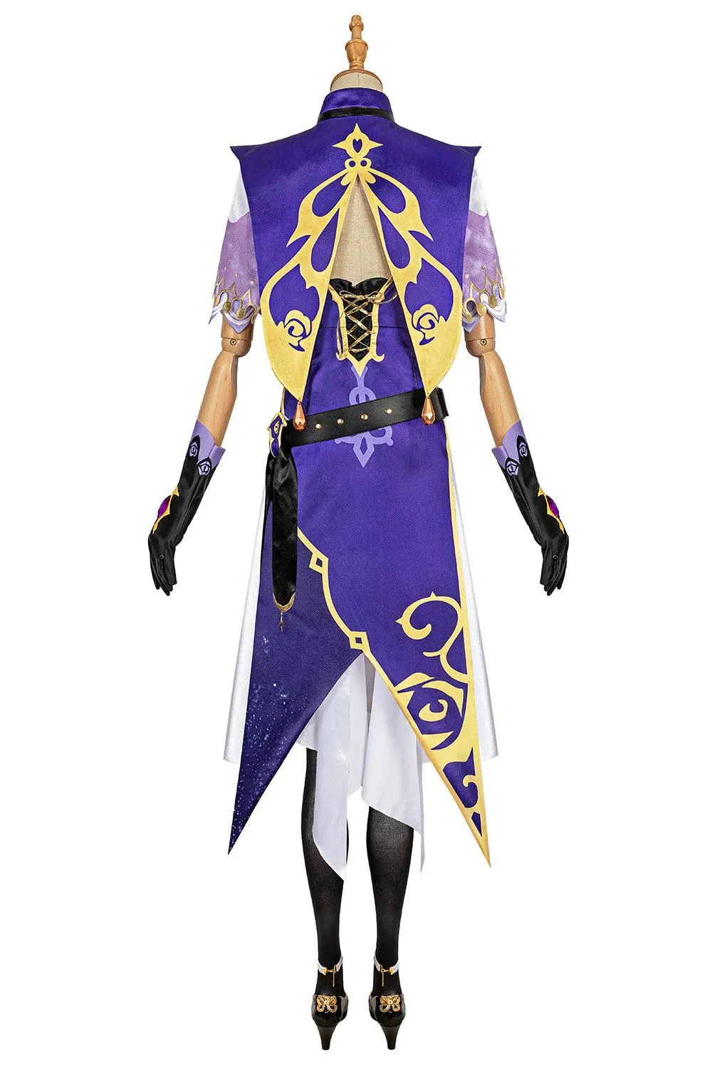 Genshin Impact Lisa Witch of Purple Rose Cosplay Costume Librarian Sexy Dress
