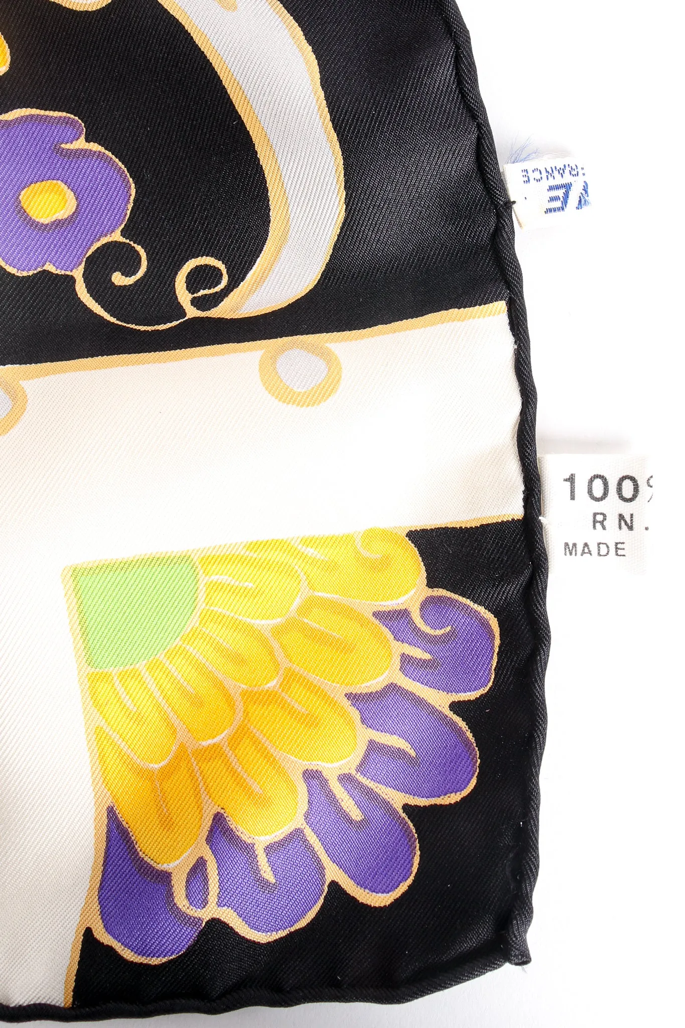 Geometric Block Floral Scarf