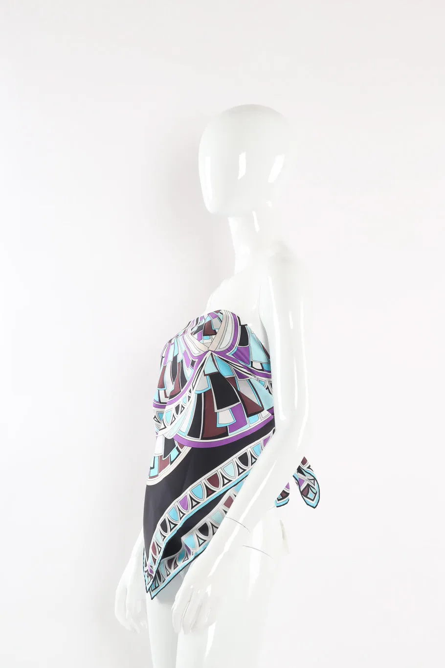 Geometric Circles Silk Scarf