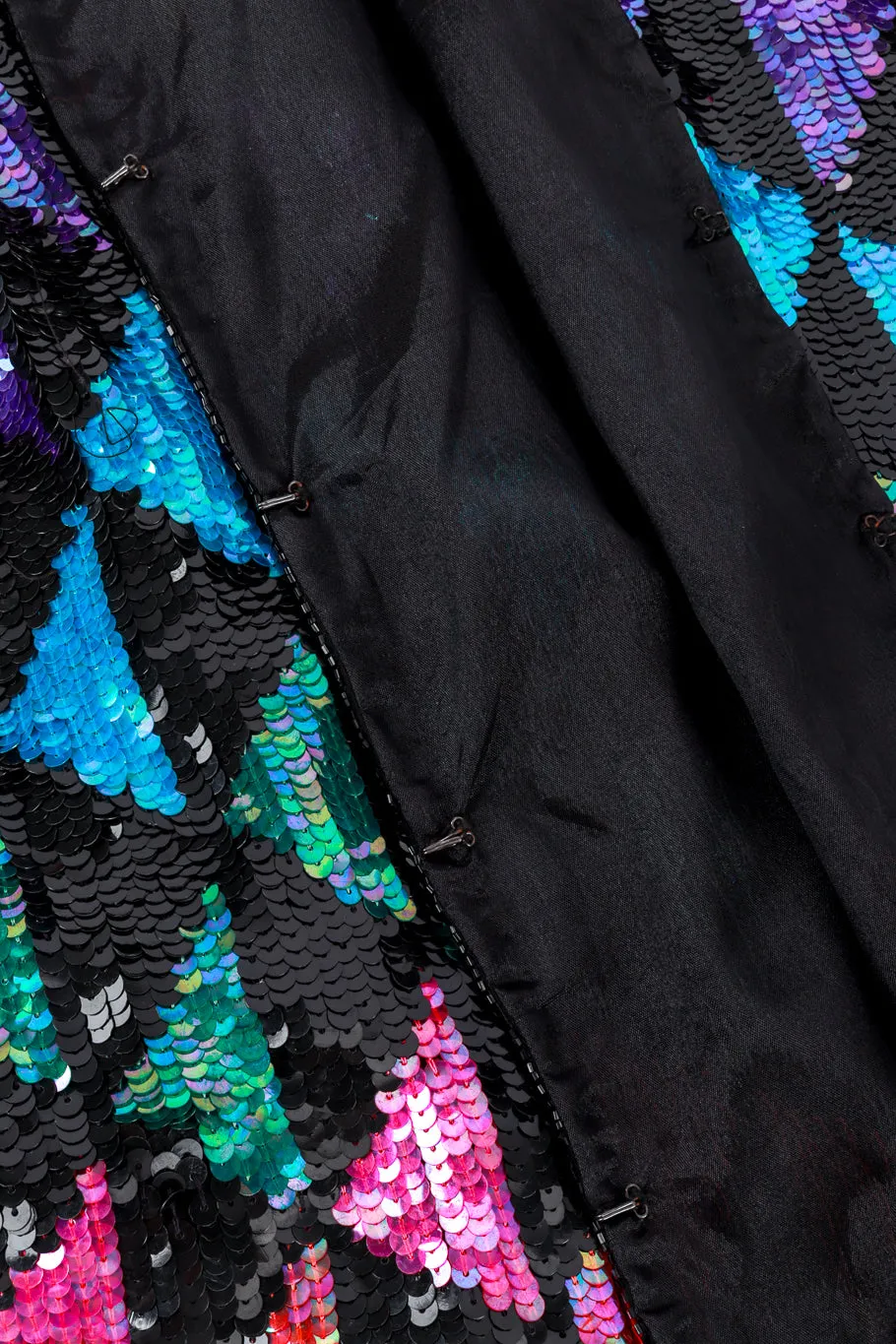 Geometric Sequin Silk Jacket