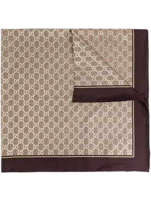 Gg silk foulard