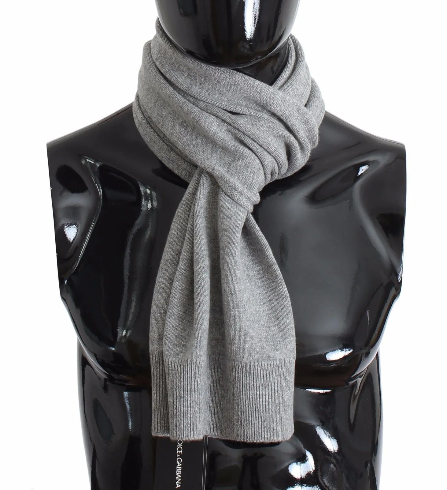 Gray Cashmere Mens Scarf