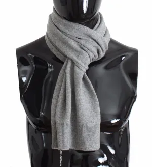 Gray Cashmere Mens Scarf