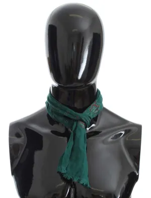 Green Baroque Pattern Scarf