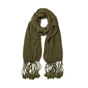 Green Cotton Rebozo la Piedad Scarf
