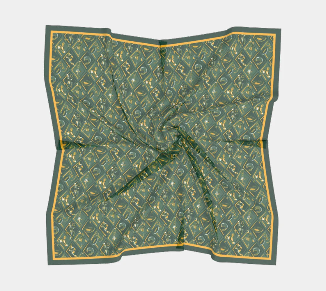 Green   Gold Checkerboard Gameday - Wholesale