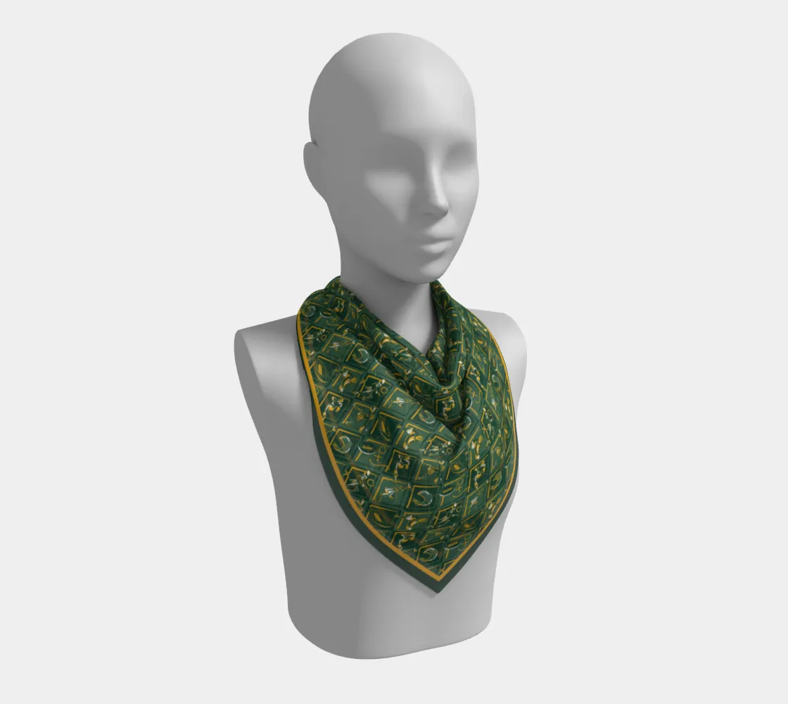 Green   Gold Checkerboard Gameday - Wholesale