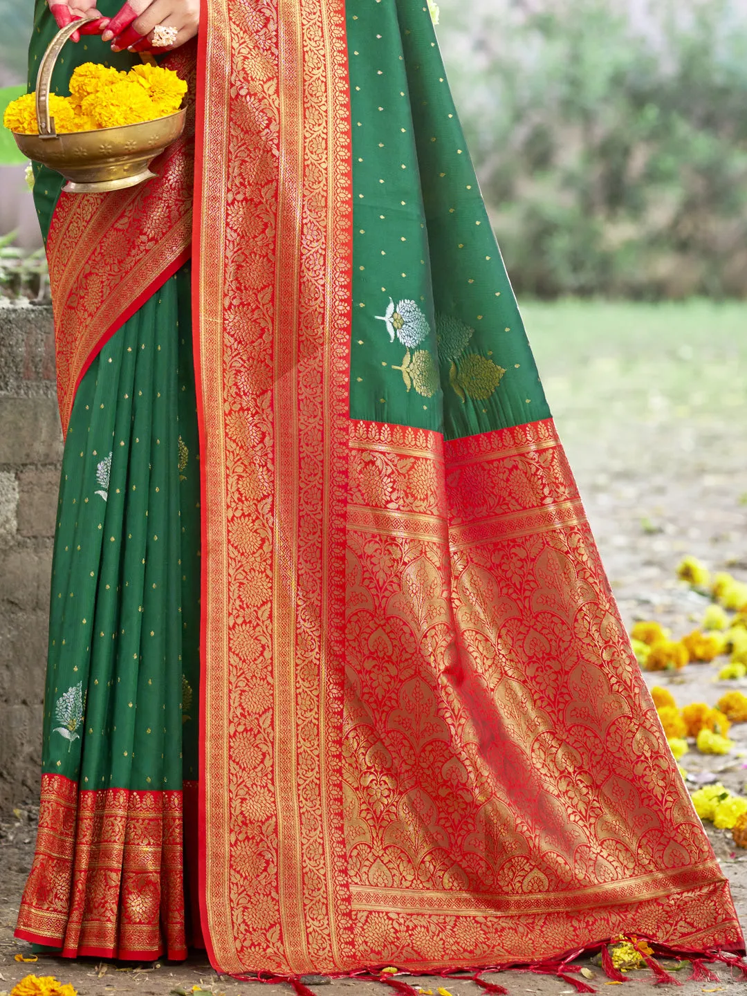 Green Silk Saree
