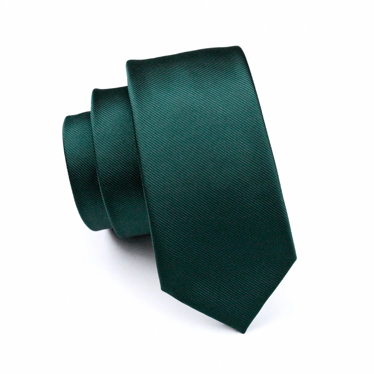 Green Solid Pre-Bow Tie Silk Ties For Men Suspenders Handkerchief Cufflink Set Barry.Wang Designer
