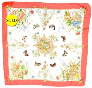 Gucci Fruit Basket Silk Scarf