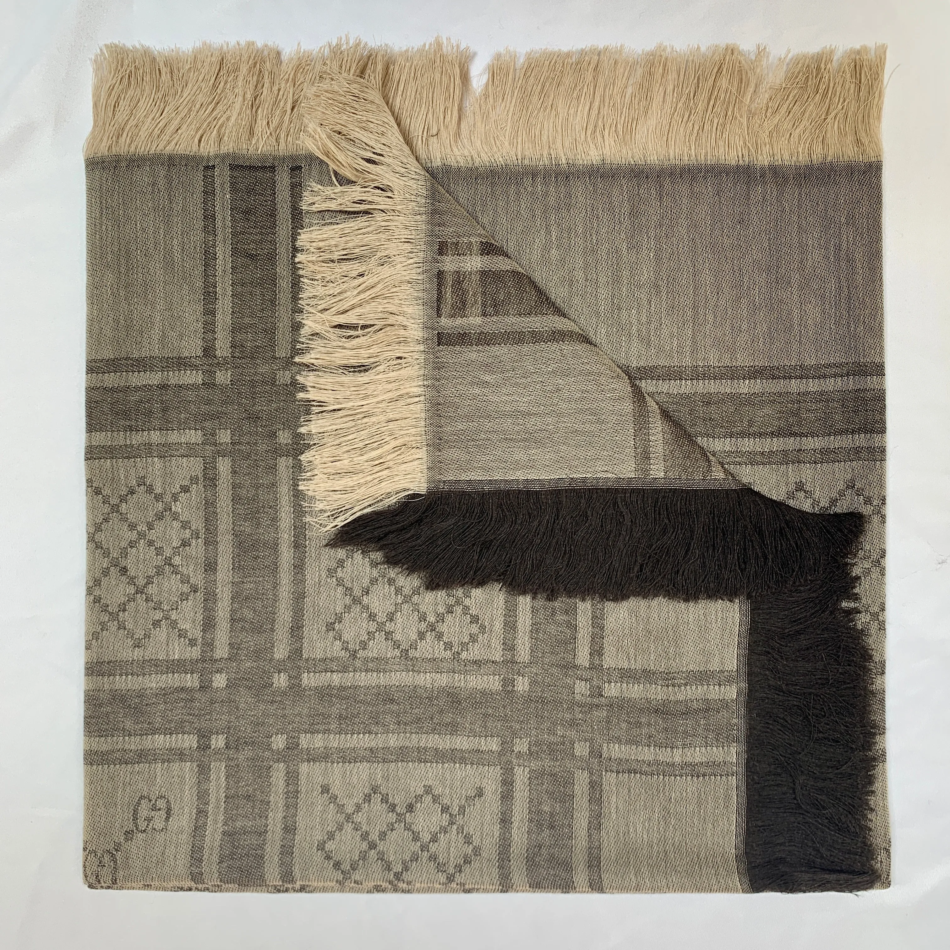 Gucci GG Guccissima Monogram Surviee Scarf in Brown