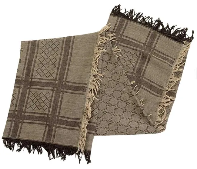 Gucci GG Guccissima Monogram Surviee Scarf in Brown