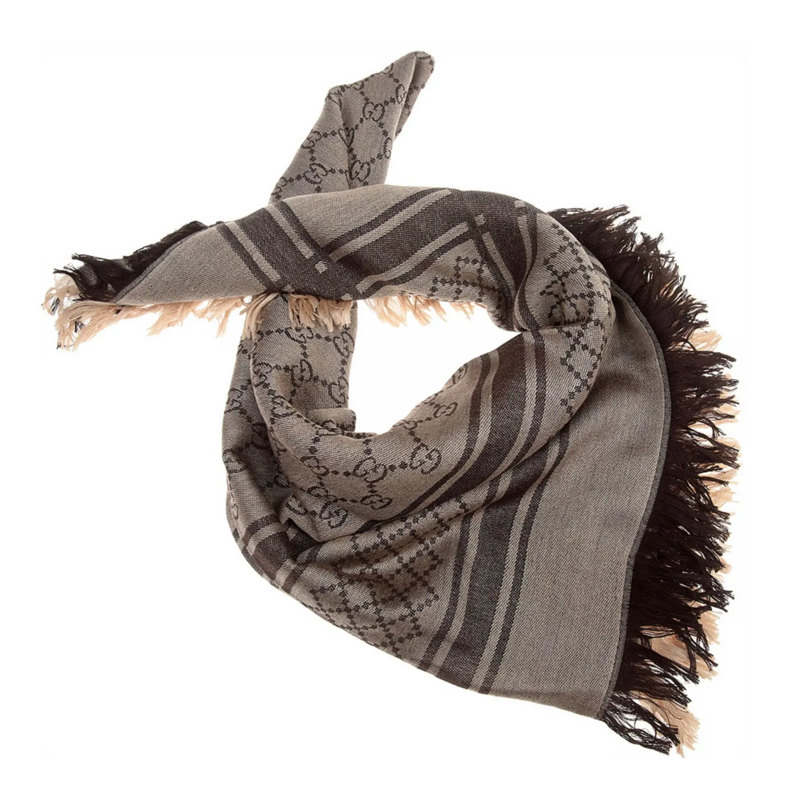 Gucci GG Guccissima Monogram Surviee Scarf in Brown