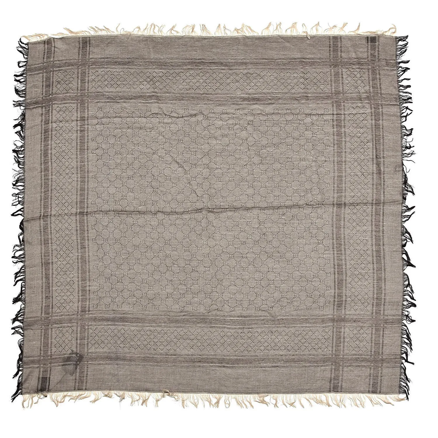 Gucci GG Guccissima Monogram Surviee Scarf in Brown