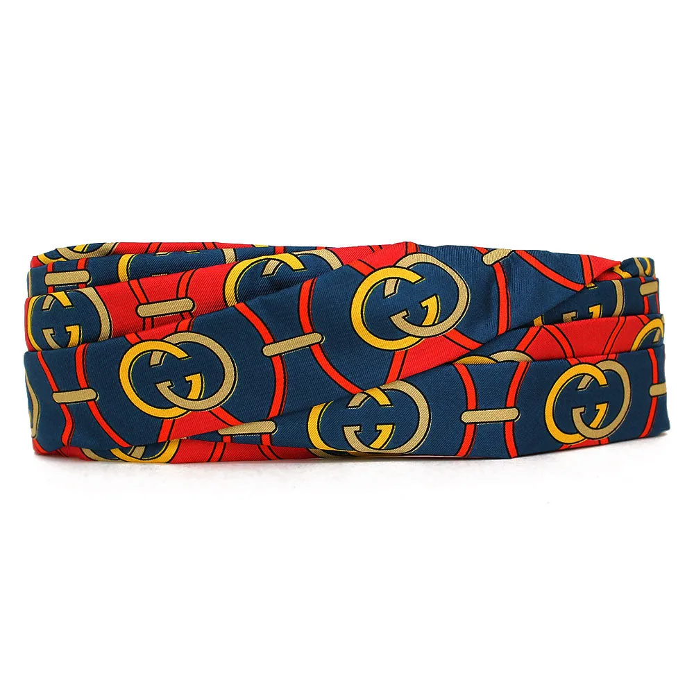 Gucci Silk GG Giwy Headband in Red